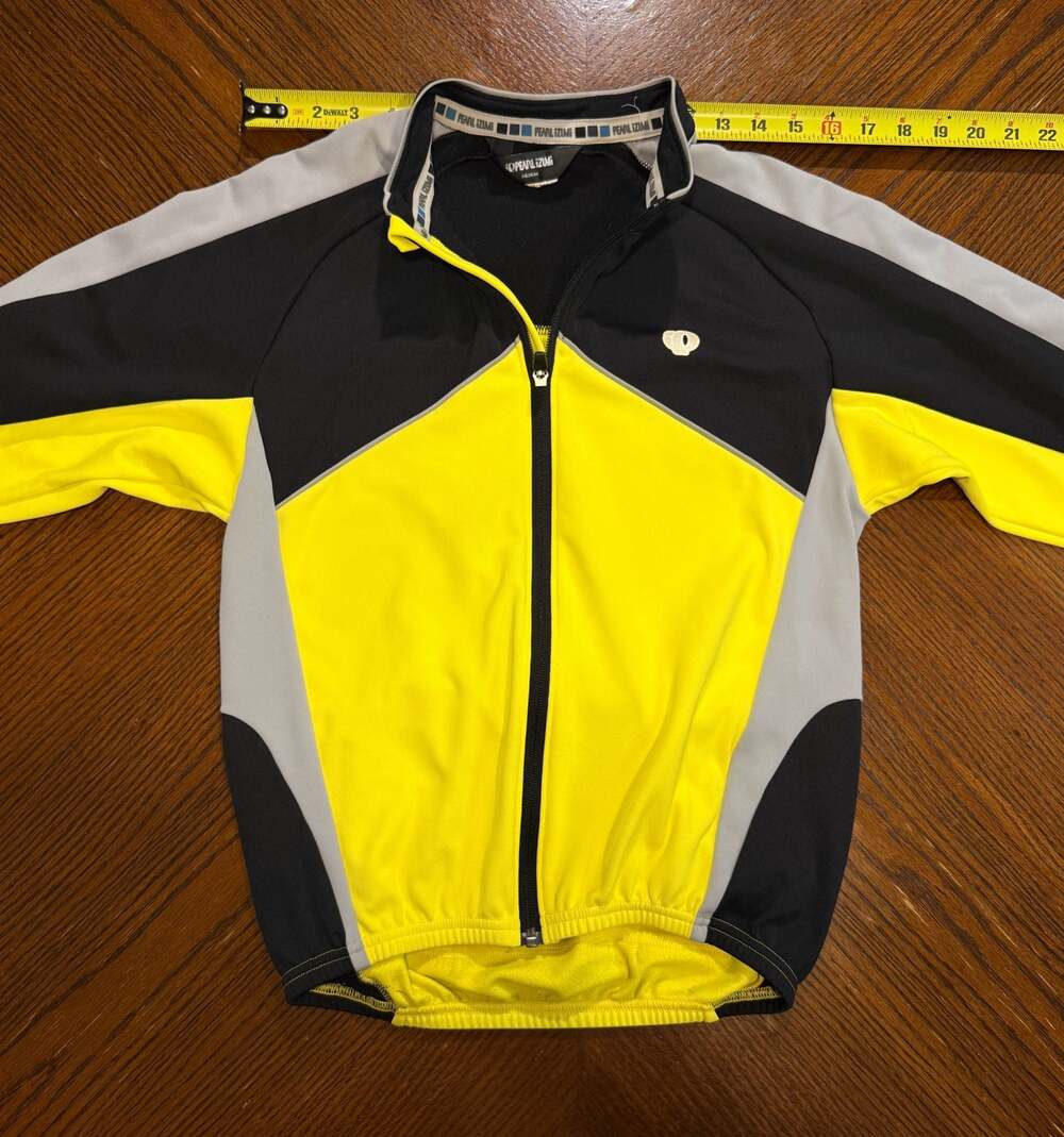 Pearl Izumi Select Quest Long Sleeve Cycling Jersey Medium Yellow Black